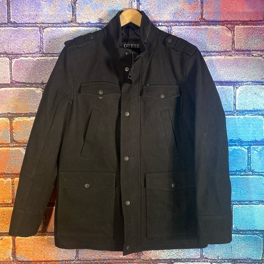 Guess Men’s Formal Jacket Quilted Black Medium